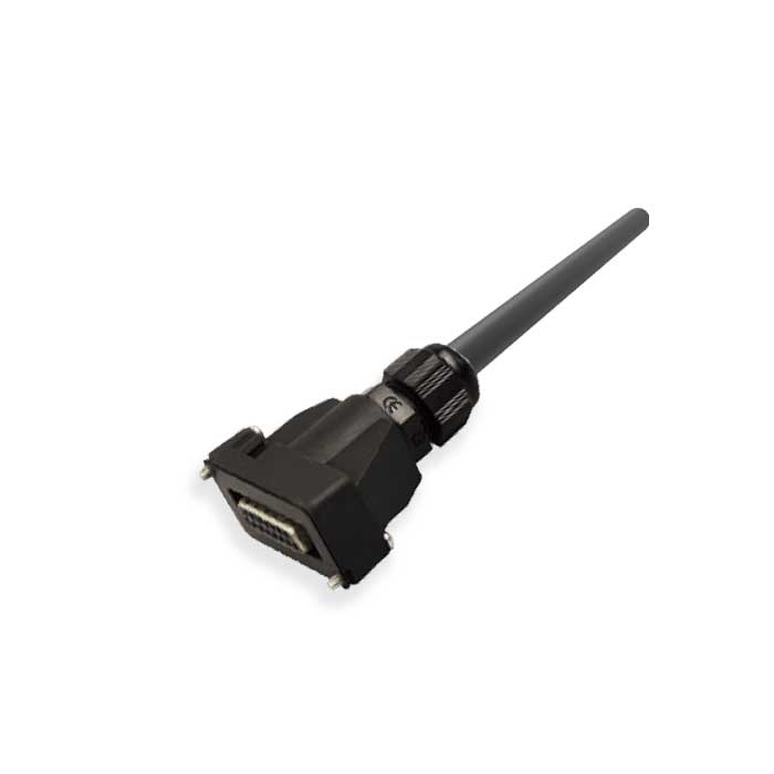 M8 12 way top cover with cable PUR cable